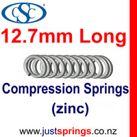 Zinc Compression spring  12.7mm in Length