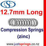 Zinc Compression spring  12.7mm in Length