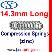 Zinc Compression spring  14.3mm in Length