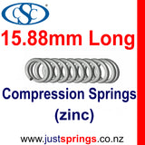 Zinc Compression spring  15.88mm in Length