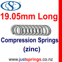 Zinc Compression spring  19.05mm in Length