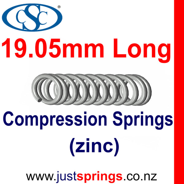 Zinc Compression spring  19.05mm in Length