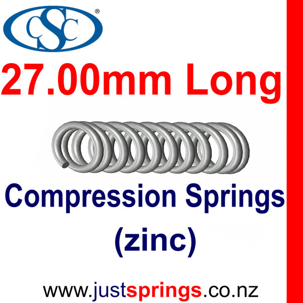 Zinc Compression spring  27.00mm in Length