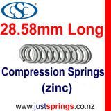 Zinc Compression spring  28.58mm in Length