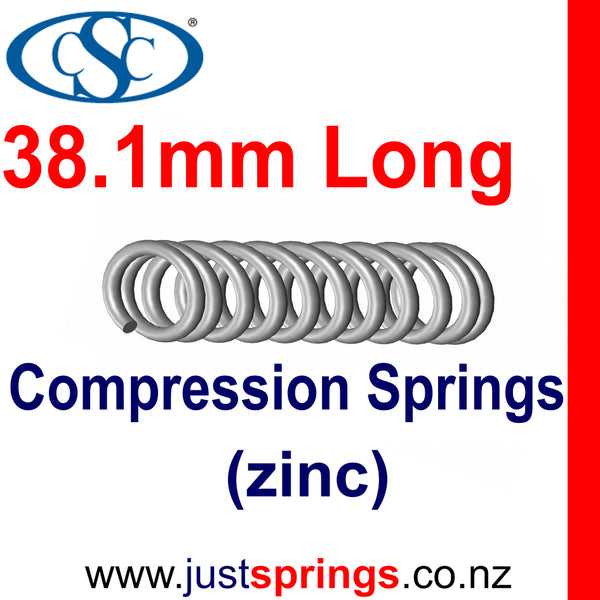 Zinc Compression spring  38.10mm in Length