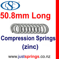 Zinc Compression spring  50.8mm in Length