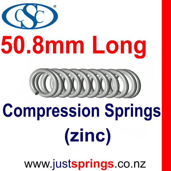 Zinc Compression spring  50.8mm in Length