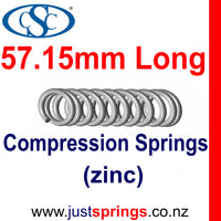 Zinc Compression spring  57.15mm in Length