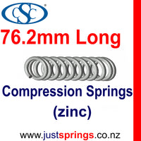 Zinc Compression spring  76.20mm in Length